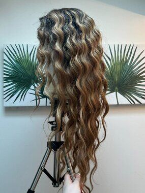 Sis Wig Glam Lace Part Synthetic Wig Andis in SOM RT Tan Blonde